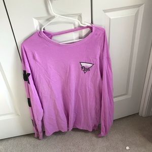 pink long sleeve (open back)